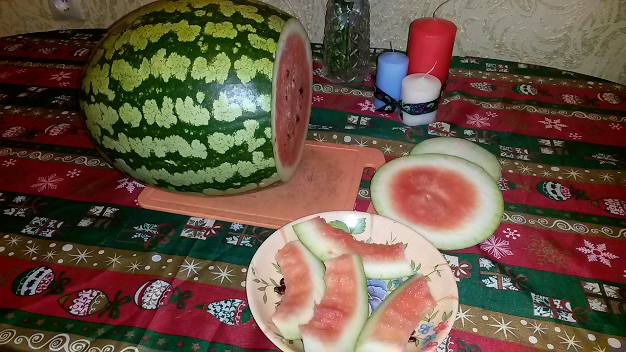 My watermelon for New Years. - My, Watermelon, New Year, Stock, Yummy