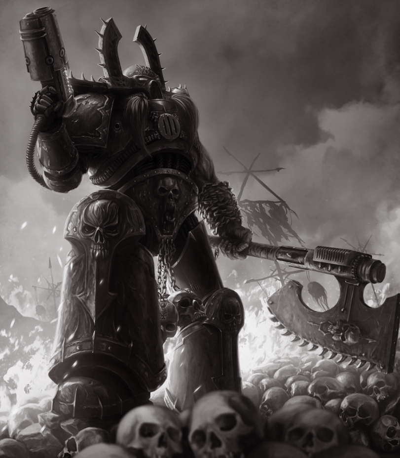 Kharn the betrayer - Warhammer 40k, Art, Kharn