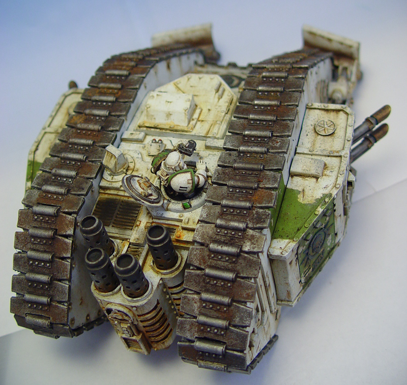 Pre heresy Death Guard Land Raider - Warhammer 40k, Warhammer 30k, Моделизм, Death Guard, Лендрейдер, Покраска, Длиннопост