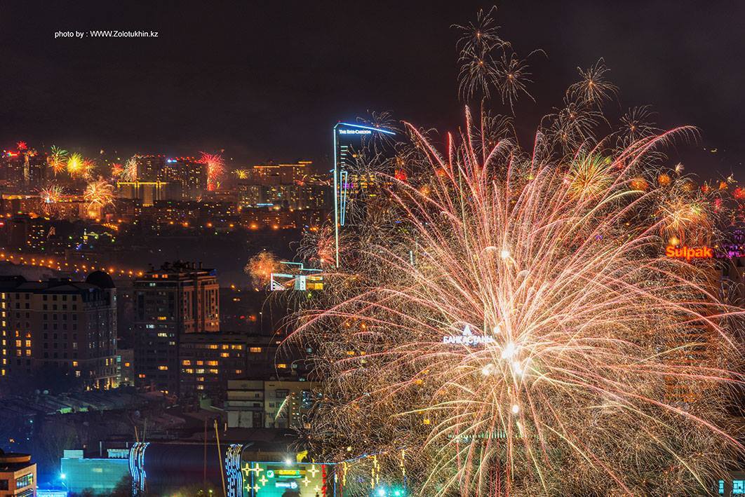 New Year's Almaty - Almaty, New Year, Fireworks, Longpost