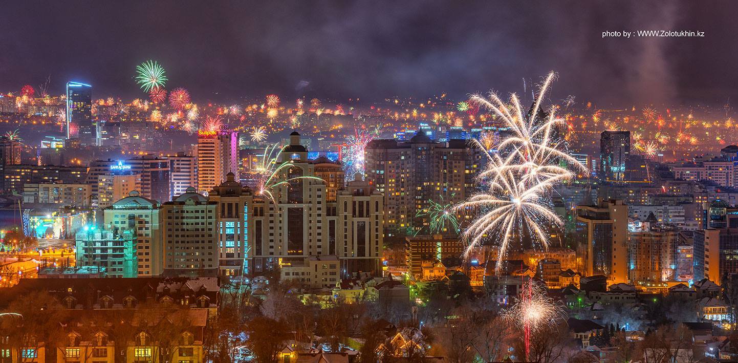 New Year's Almaty - Almaty, New Year, Fireworks, Longpost