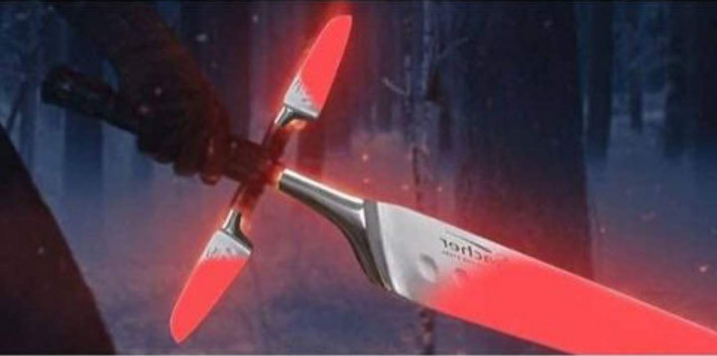 New weapon - Han Solo, Red-hot knife