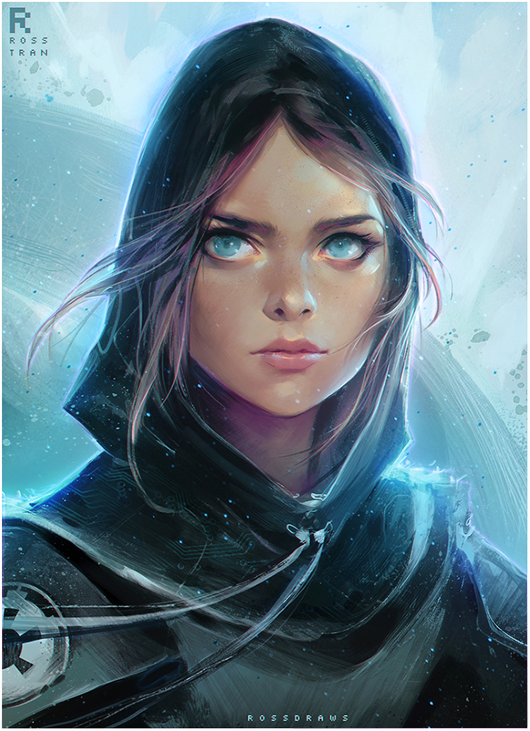 Jyn Erso - Jyn Erso, Star Wars, Звездные войны: Изгой один, Арт, Rossdraws