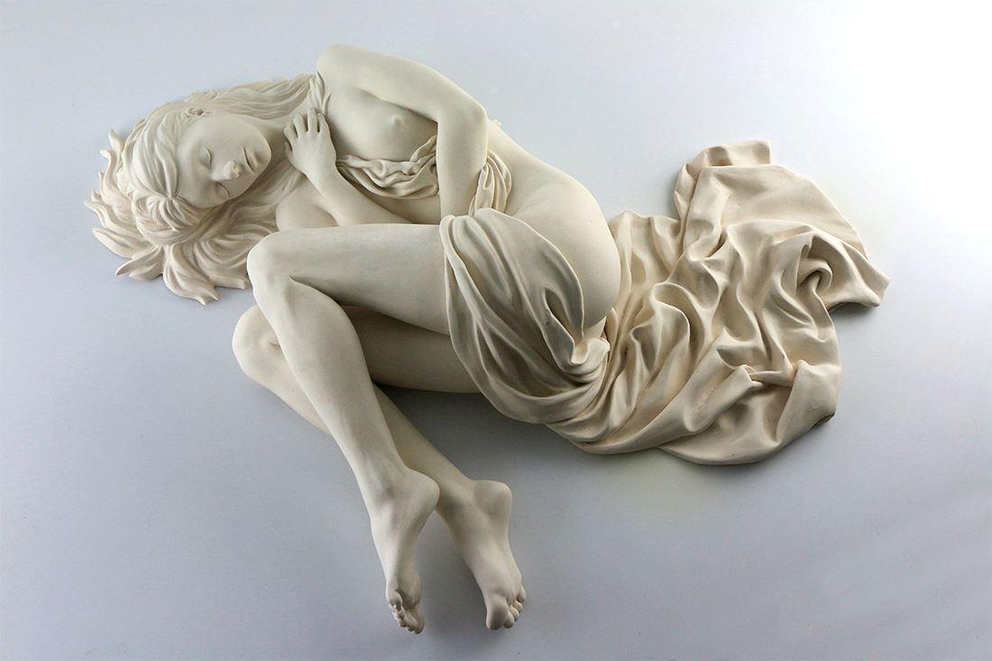 Amazing plasticity of marble - NSFW, Sculpture, Marble, , Girls, Body, Figure