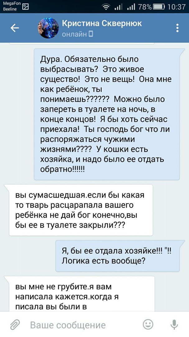 Прошу вас, никогда не отдавайте животных этой женщине. - Таганрог, Обе дуры, Кошку жалко, Длиннопост, Кот