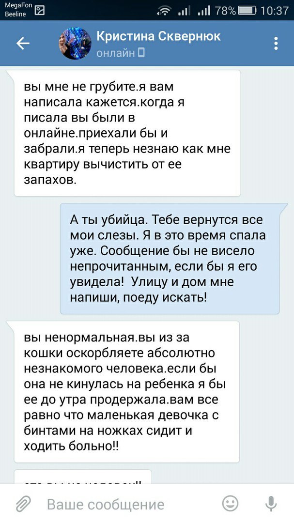 Прошу вас, никогда не отдавайте животных этой женщине. - Таганрог, Обе дуры, Кошку жалко, Длиннопост, Кот