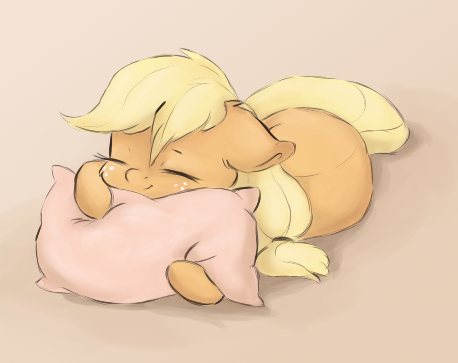 Sleeping apple - My little pony, Applejack, Deviantart, Buttersprinkle