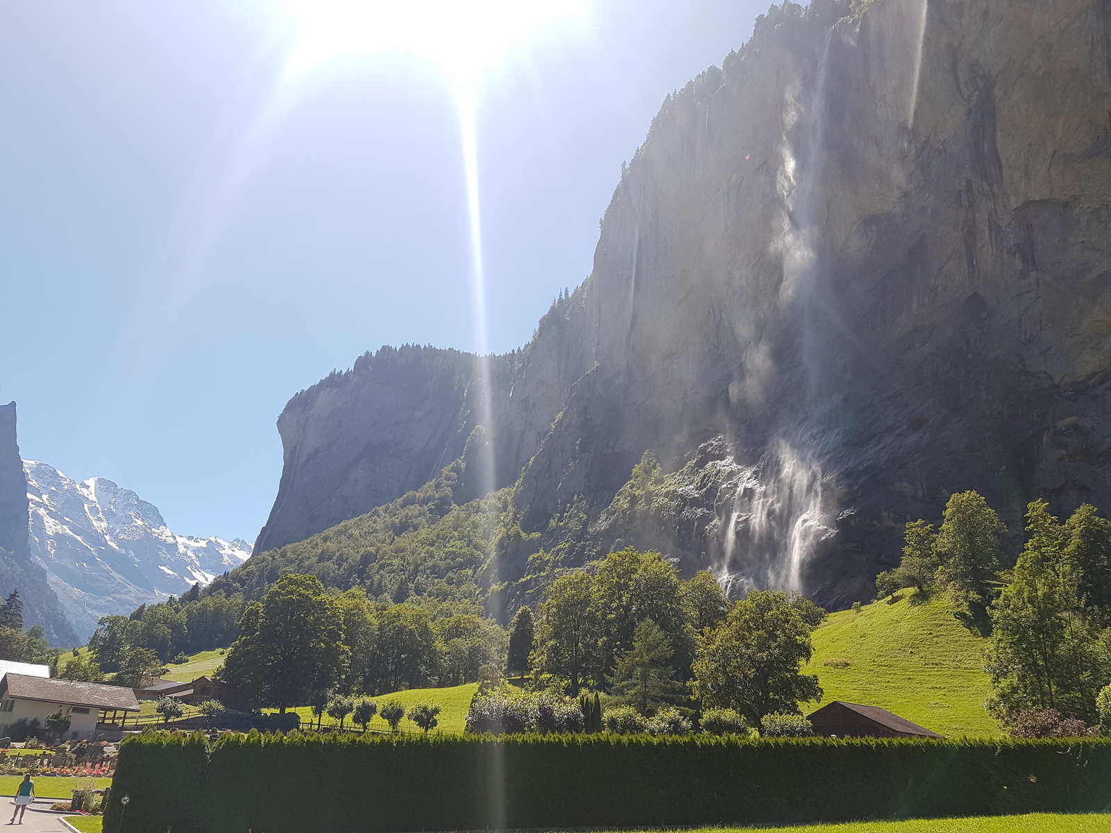 Waterfall Lauterbrunnen. Inside view - My, Switzerland, Waterfall, Travels, beauty, The mountains, Calmness, Longpost