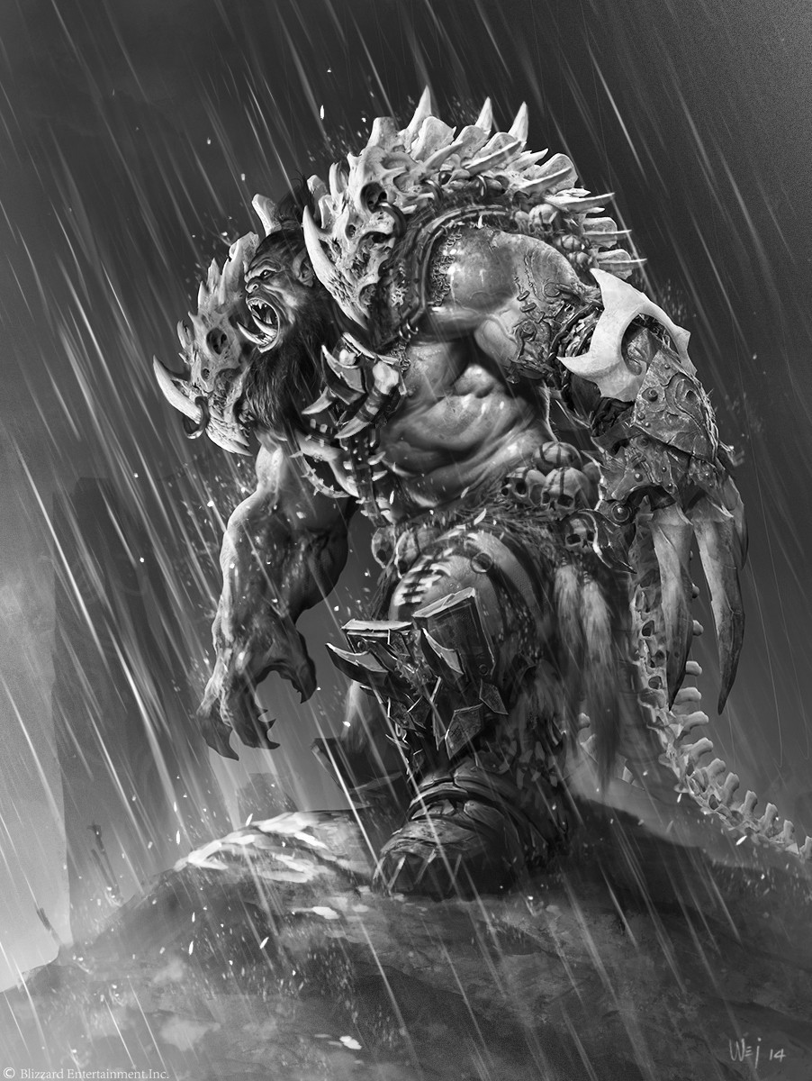 Warcraft movie concept art by artist Wei Wang - NSFW, Warcraft, Art, Concept Art, Warcraft movie, Longpost