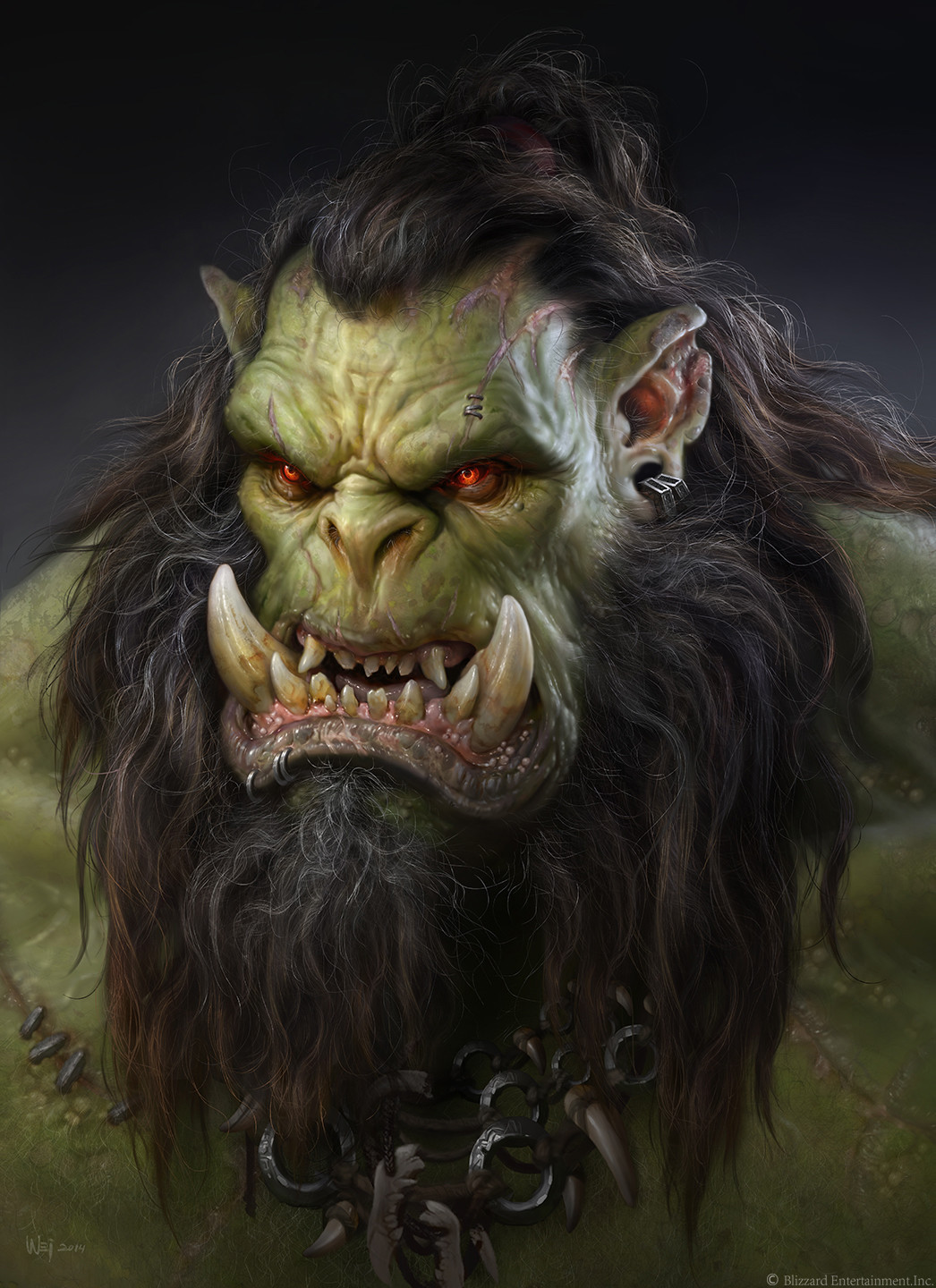 Warcraft movie concept art by artist Wei Wang - NSFW, Warcraft, Art, Concept Art, Warcraft movie, Longpost