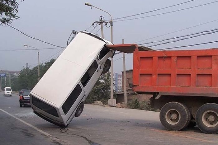 Ridiculous accidents or how they did it ... - Road accident, Auto, Images, Photo, Crash, Longpost