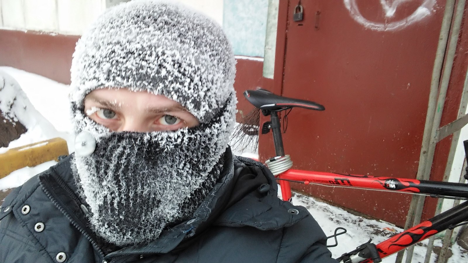 Test run of an amateur before the winter bike parade - My, Bike parade, Winter, Pokatushki, Lovers, A bike, Longpost