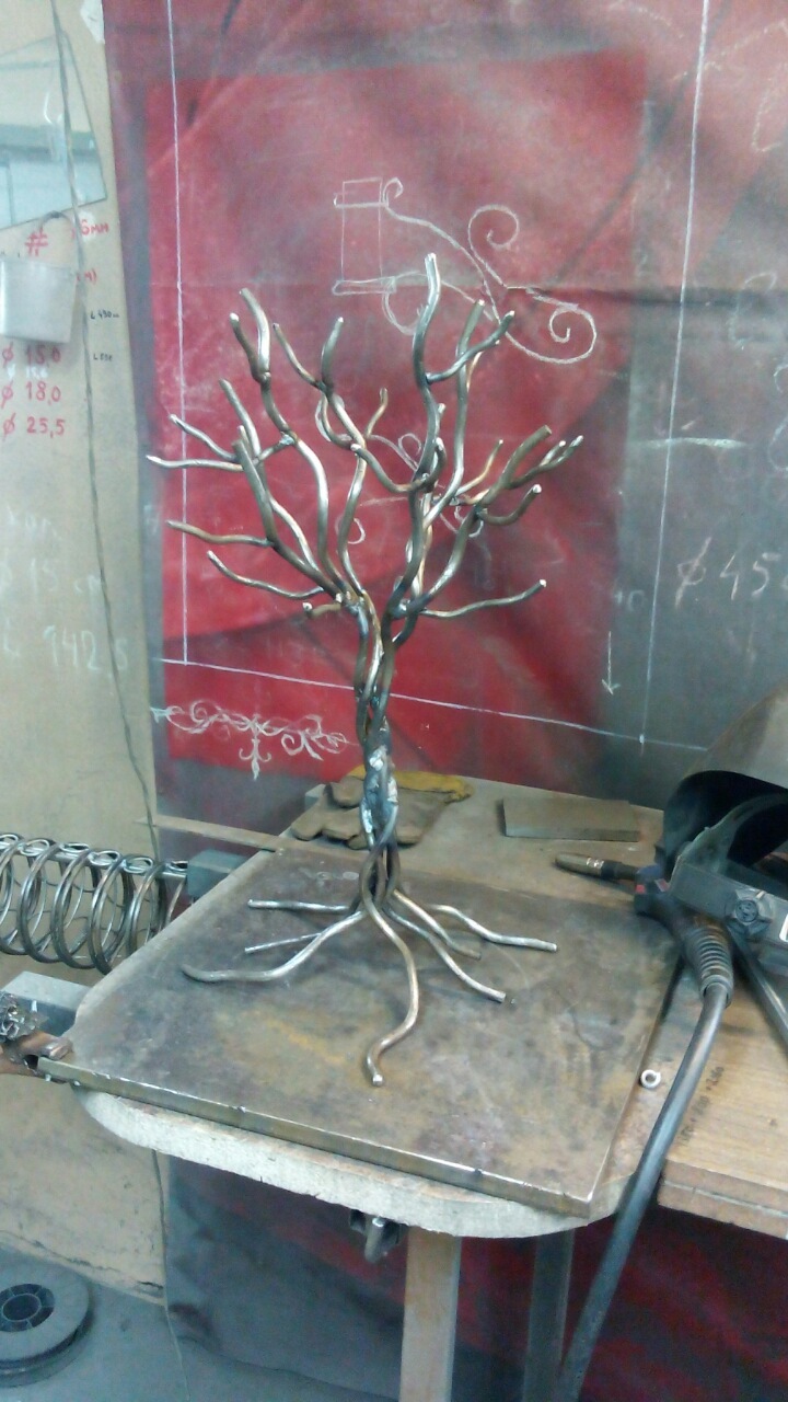 Christmas tree - My, Tree, Forging, Handmade, Makarov and sons, Housekeeper, Welding, Longpost