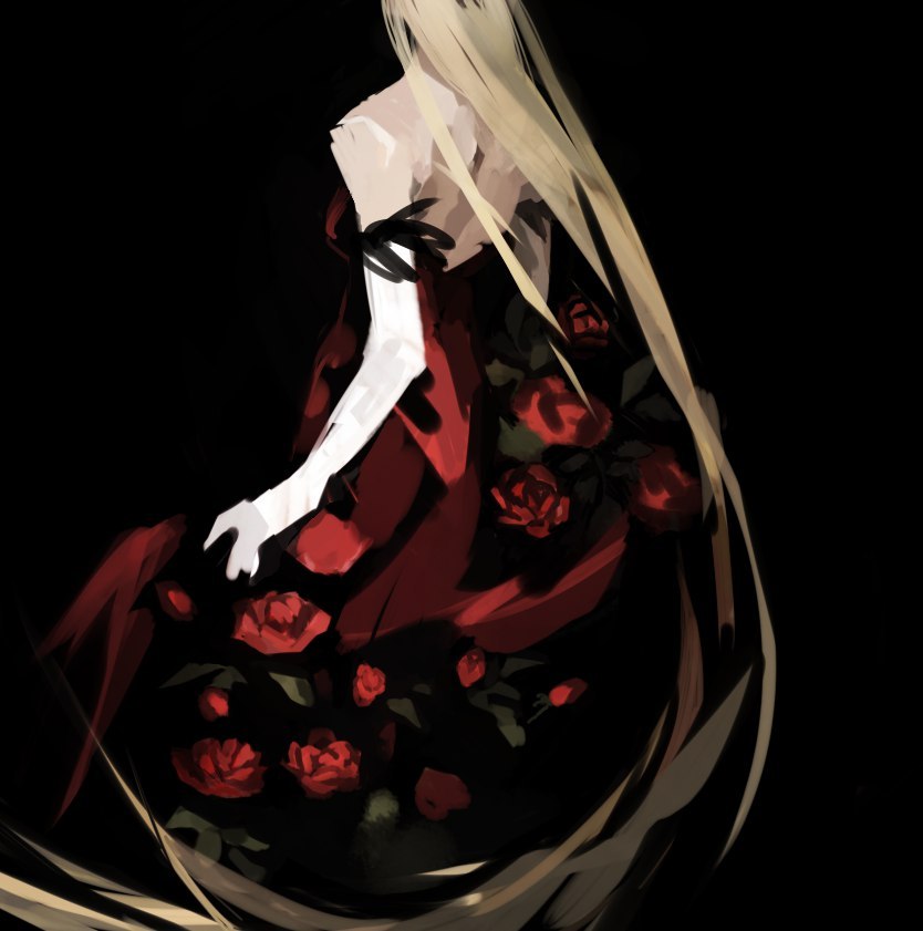 There is something beautiful, hidden in this darkness - Anime art, Kizumonogatari, Monogatari series, Kiss-Shot Acerola-orion Heart-under-blade, Shinobu oshino, 