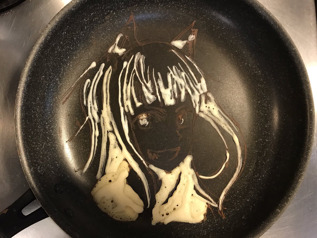 Pancakes for breakfast. - Anime, Not anime, Pancakes, Spice and Wolf, Holo, Horo holo, Longpost