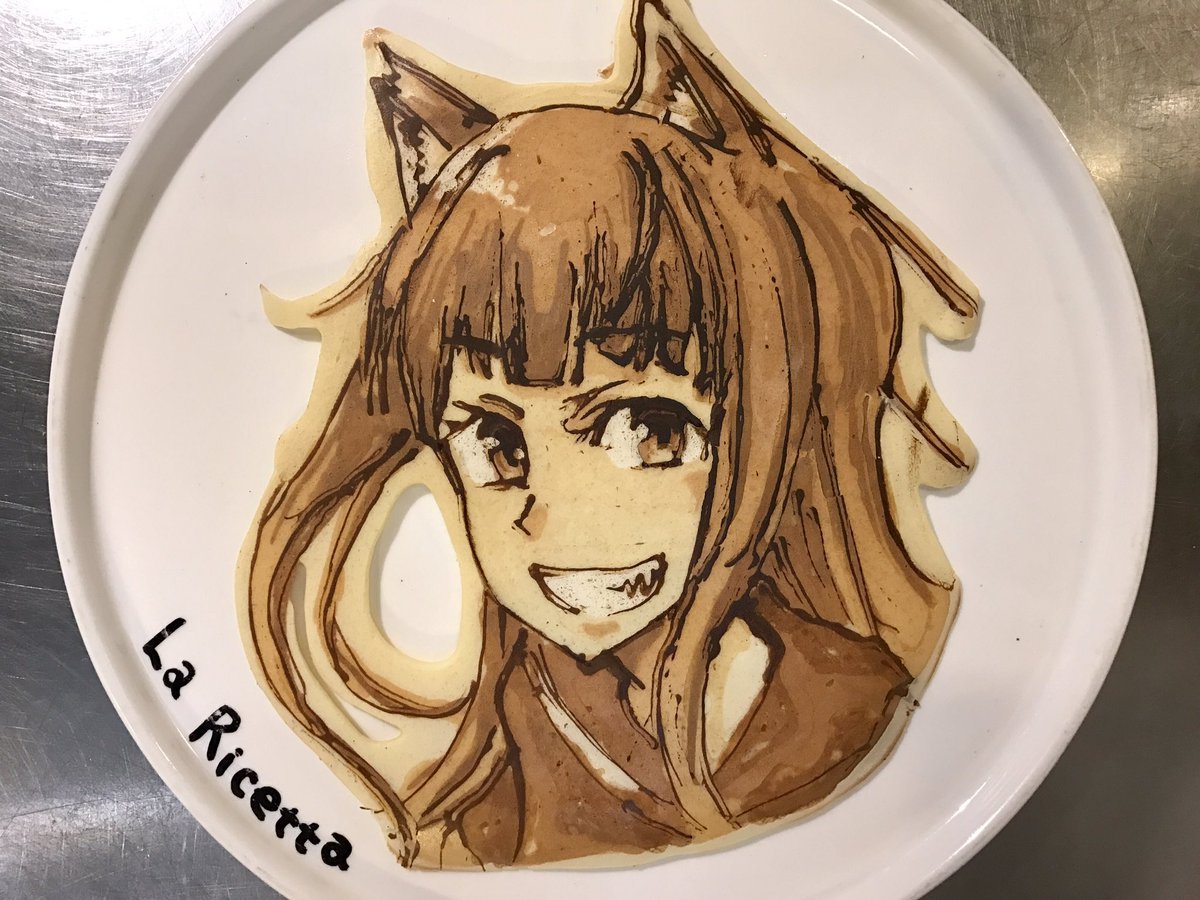 Pancakes for breakfast. - Anime, Not anime, Pancakes, Spice and Wolf, Holo, Horo holo, Longpost