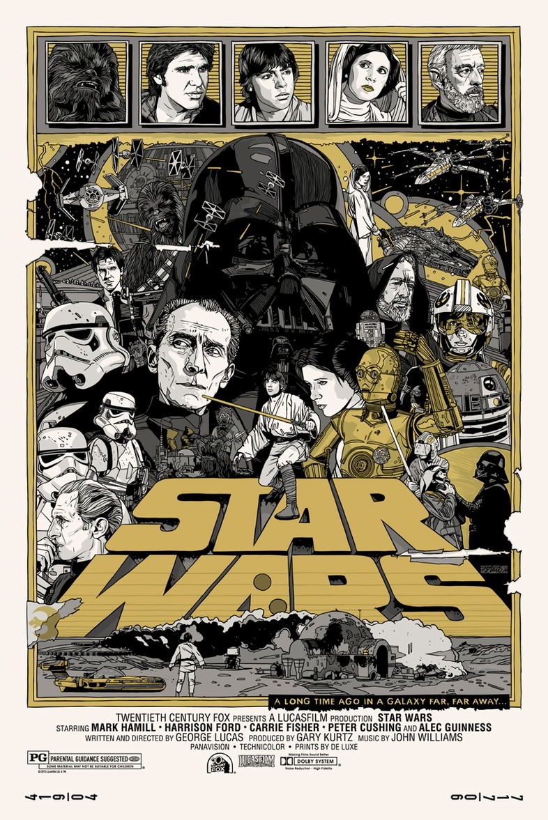 Постеры  #яумамыкиноман - Tyler Stout, Арт, Графика, Киноарт, Star Wars, Marvel, Фильмы, Художник, Длиннопост