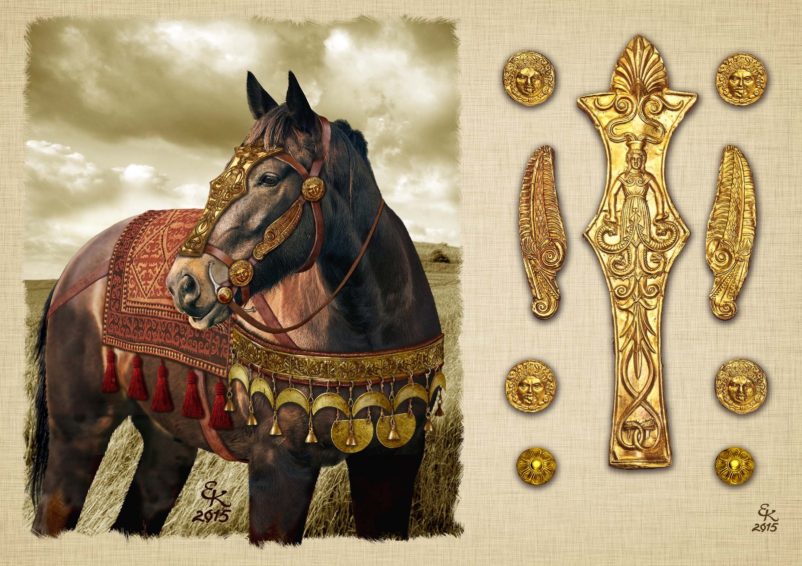 Scythians. Artist Evgeny Krai - Scythians, , Reconstruction, Longpost