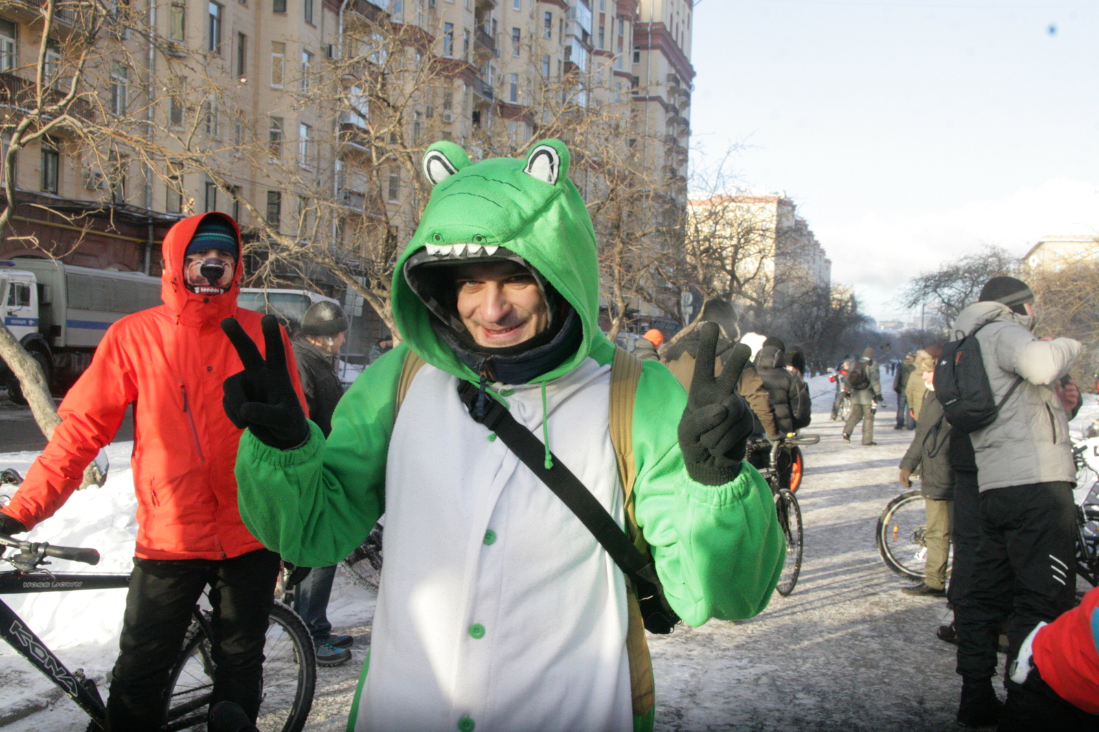Зимний велопробег в Москве! | Пикабу