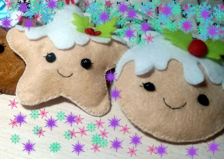 Cooking from felt!) - My, Felt, Sewing, Rukozhop, Christmas trees, , I myself, Longpost, Cookies