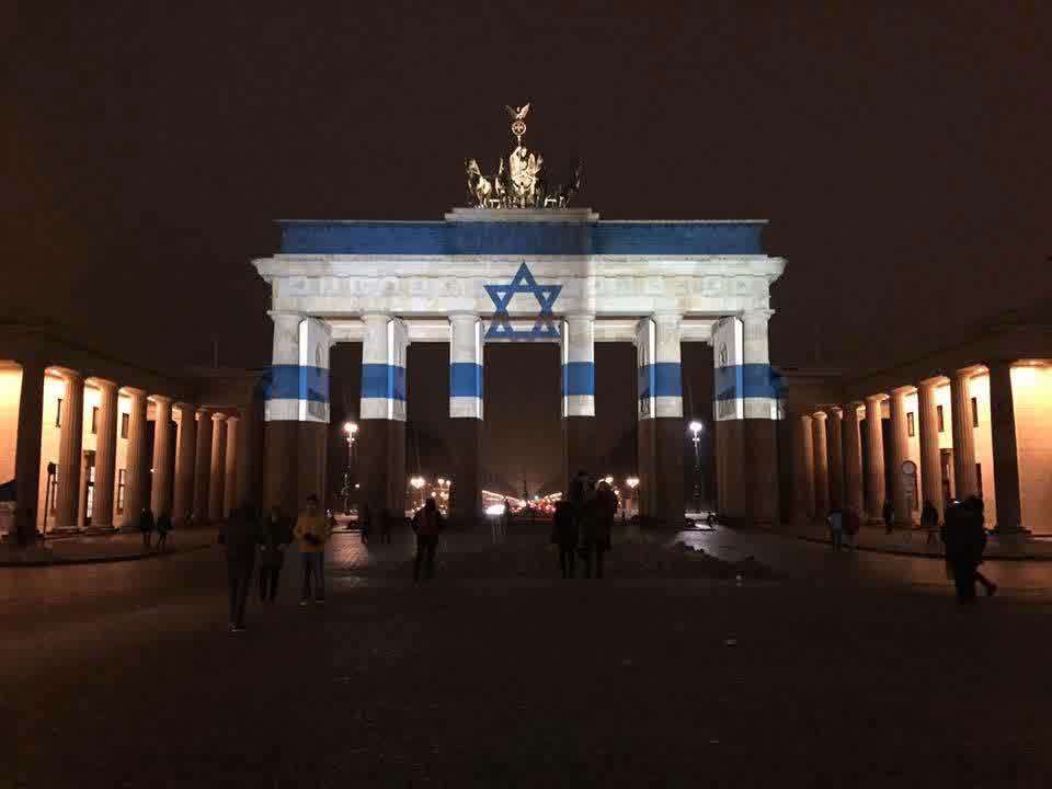 brandenburg gate - My, Berlin, Israel, Flag, Solidarity, Brandenburg Gate