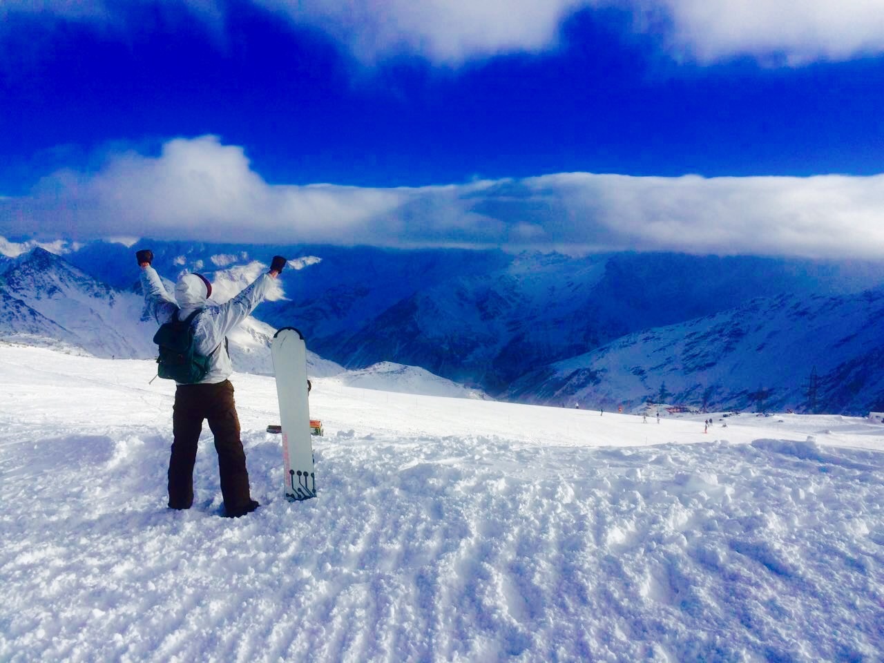 5642 meters above sea level - My, The mountains, Extreme, Air, Russia, Elbrus, Longpost