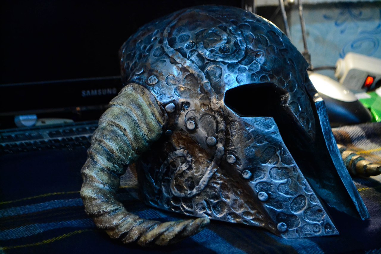 Skyrim - Nordic helmet - Pepakura, Papercraft, Craft, With your own hands, Skyrim, Helmet, Longpost, The Elder Scrolls V: Skyrim