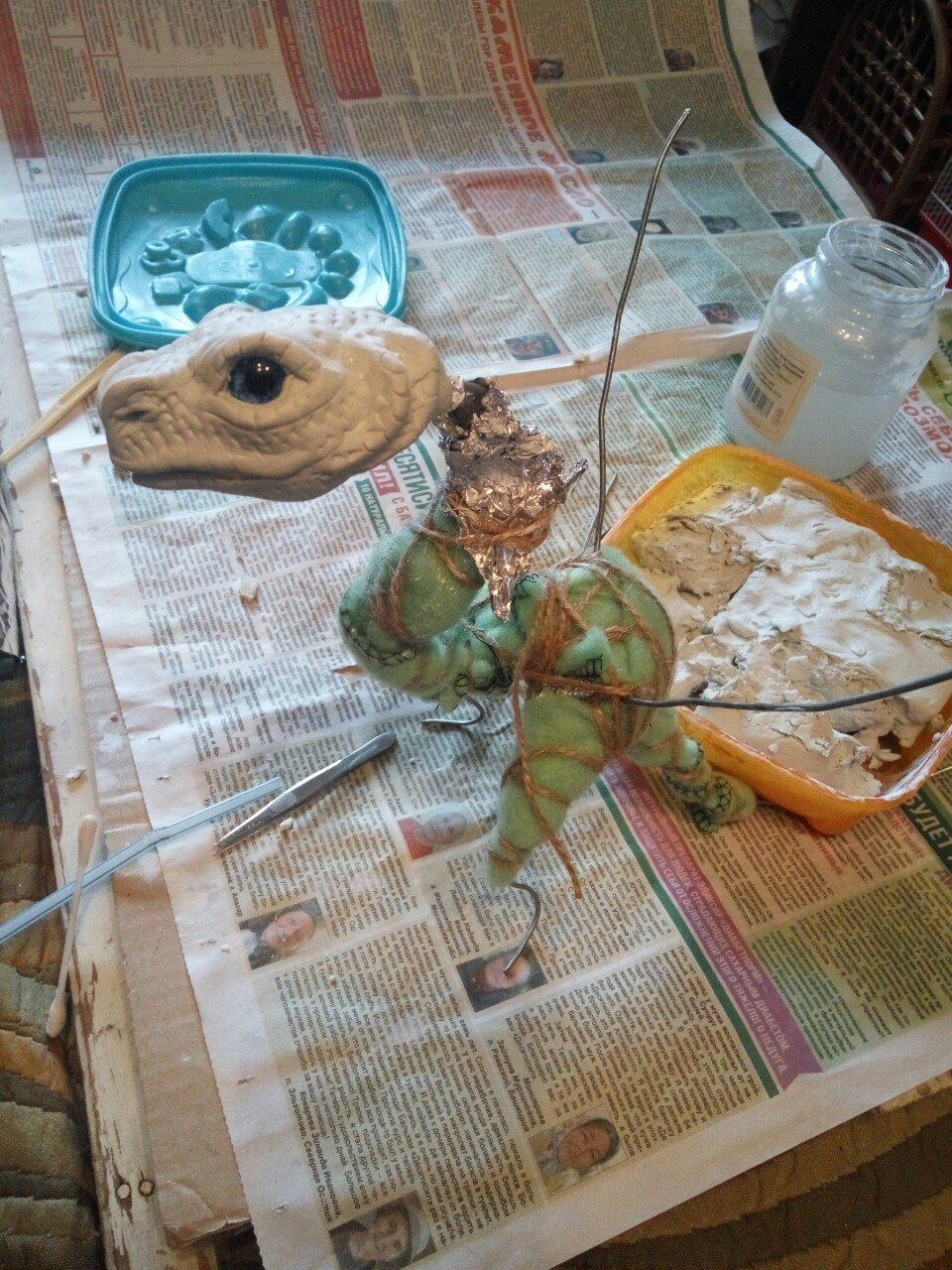 The process of creating the Northern Night Dragon. - My, , , The Dragon, Handmade, Toys, , Longpost