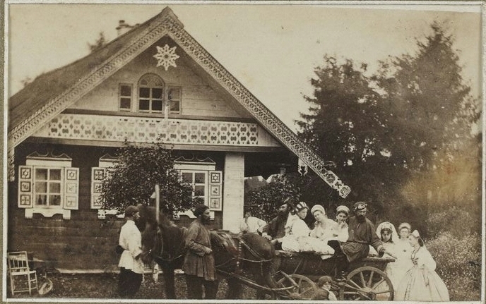 Old Russia - The photo, Russia, 19th century, Photo, Village, Old photo, , Black and white, Longpost