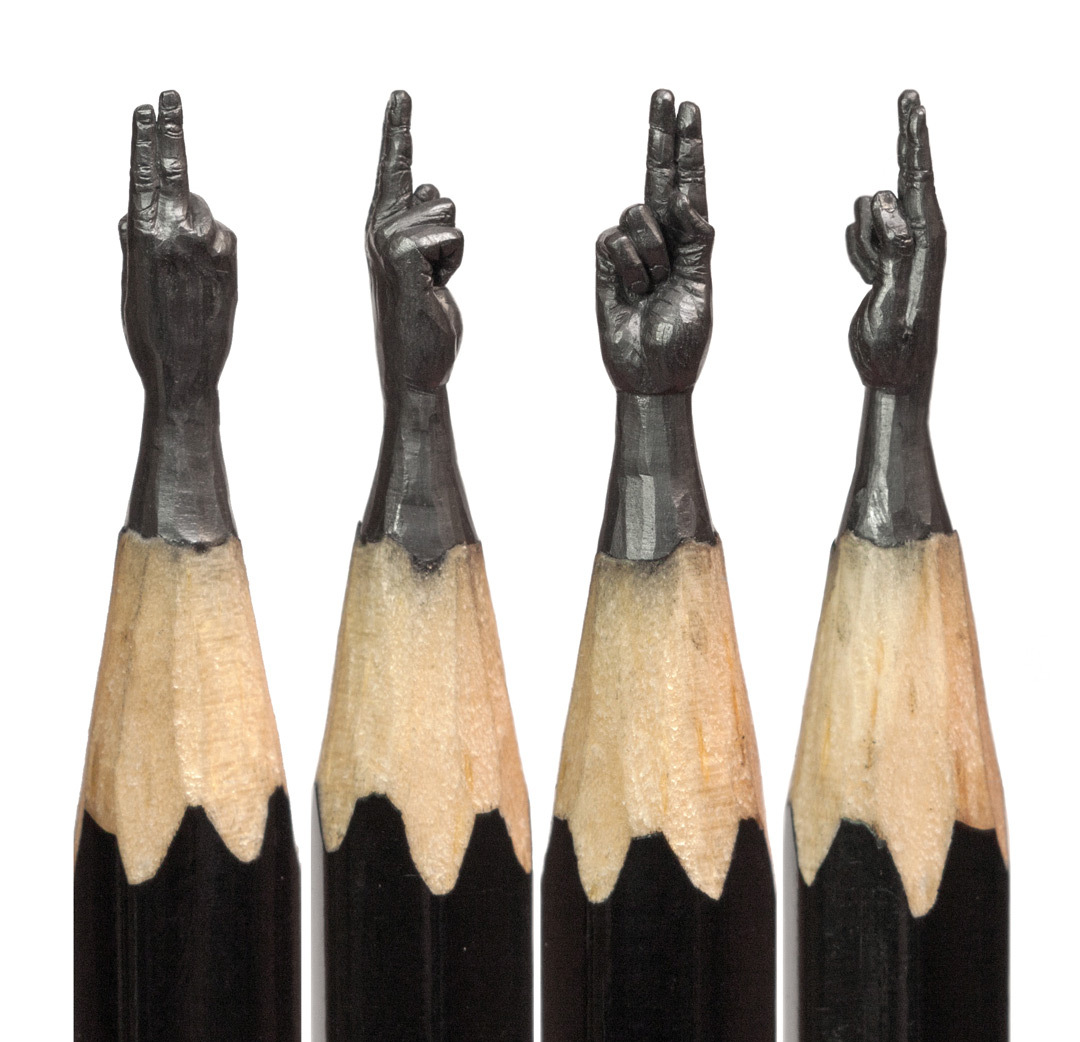 Pencil miniatures - Pencil, Graphite, Longpost, Miniature, Craft