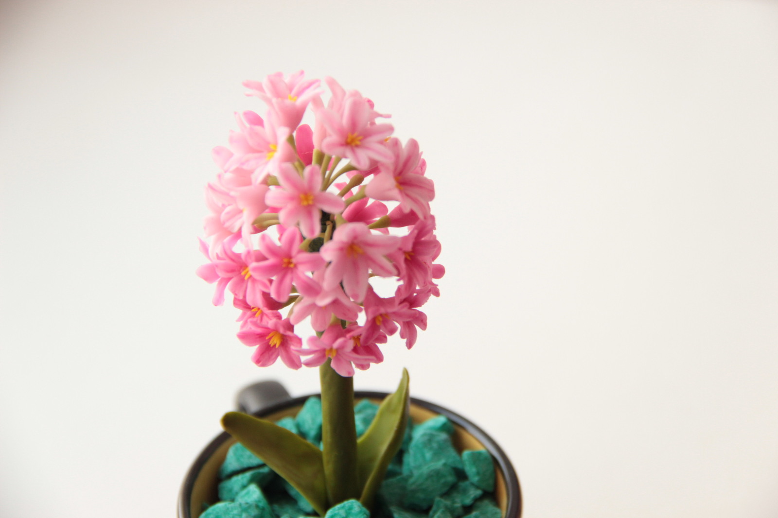 Cold porcelain hyacinth - My, Cold porcelain, Handmade, With your own hands, Hyacinths, Flowers