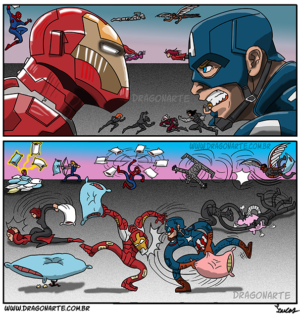 The right way to look at confrontation - Dragonarte, Avengers