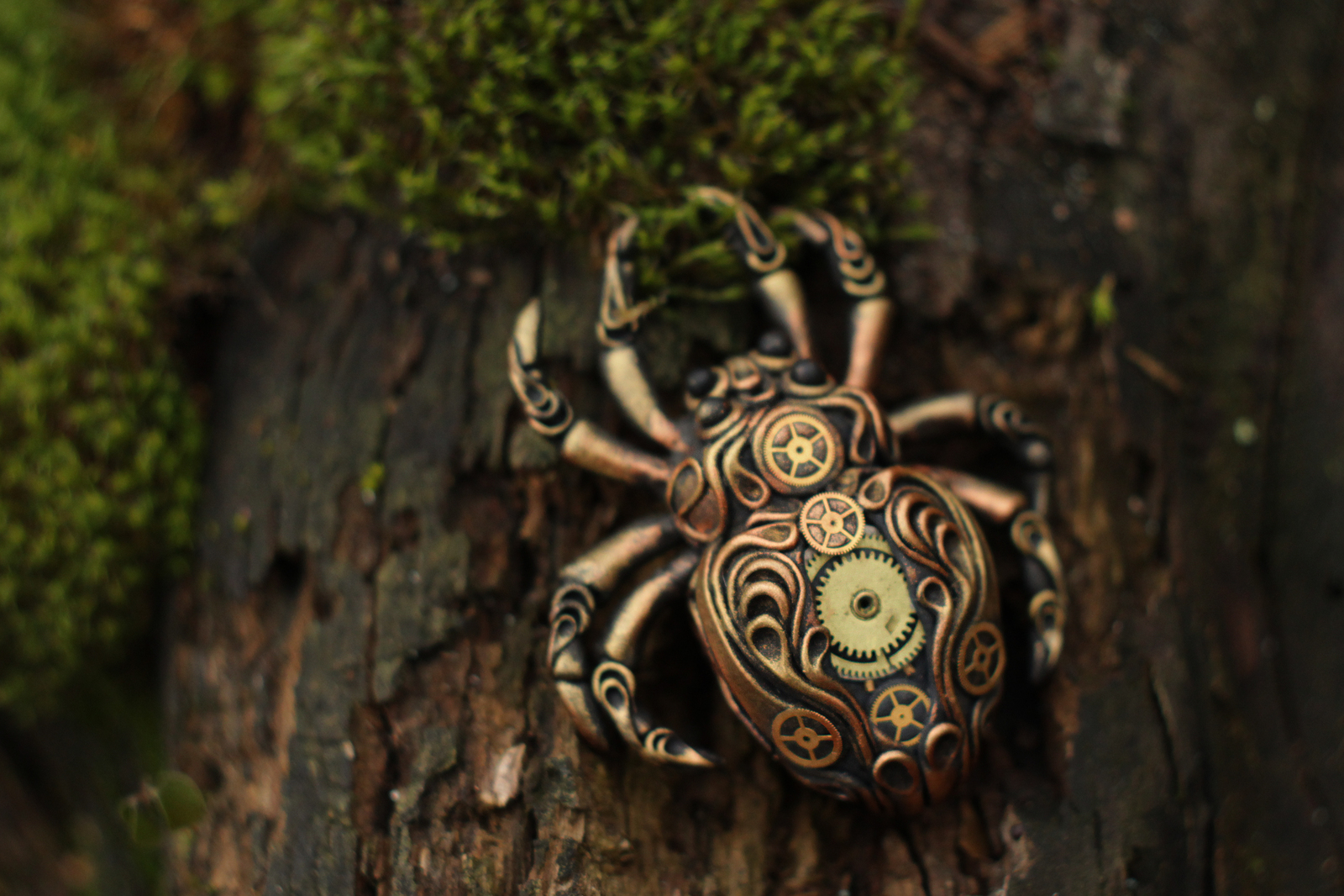 Polymer spider, height about 8 cm. - My, Spider, Polymer clay, Handmade