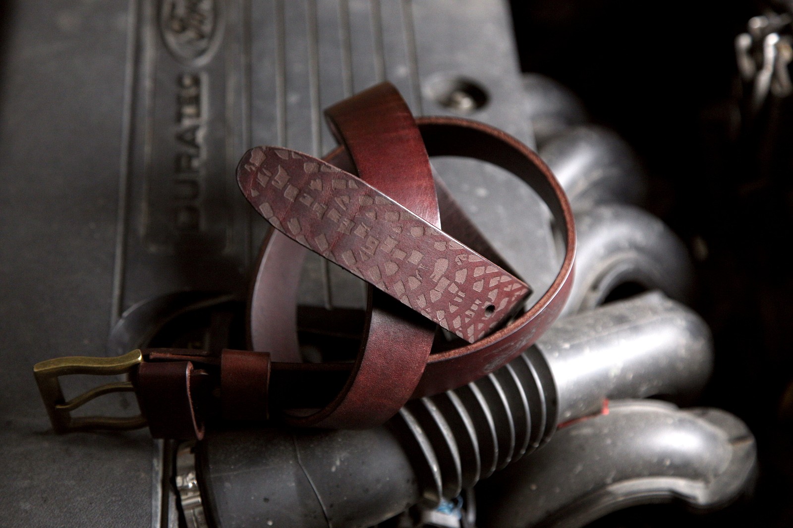 Leather belt and passport cover (for biker) - My, Leather, Belt, The passport, Bikers, Motorcycles, Handmade, Longpost, Motorcyclists, Moto