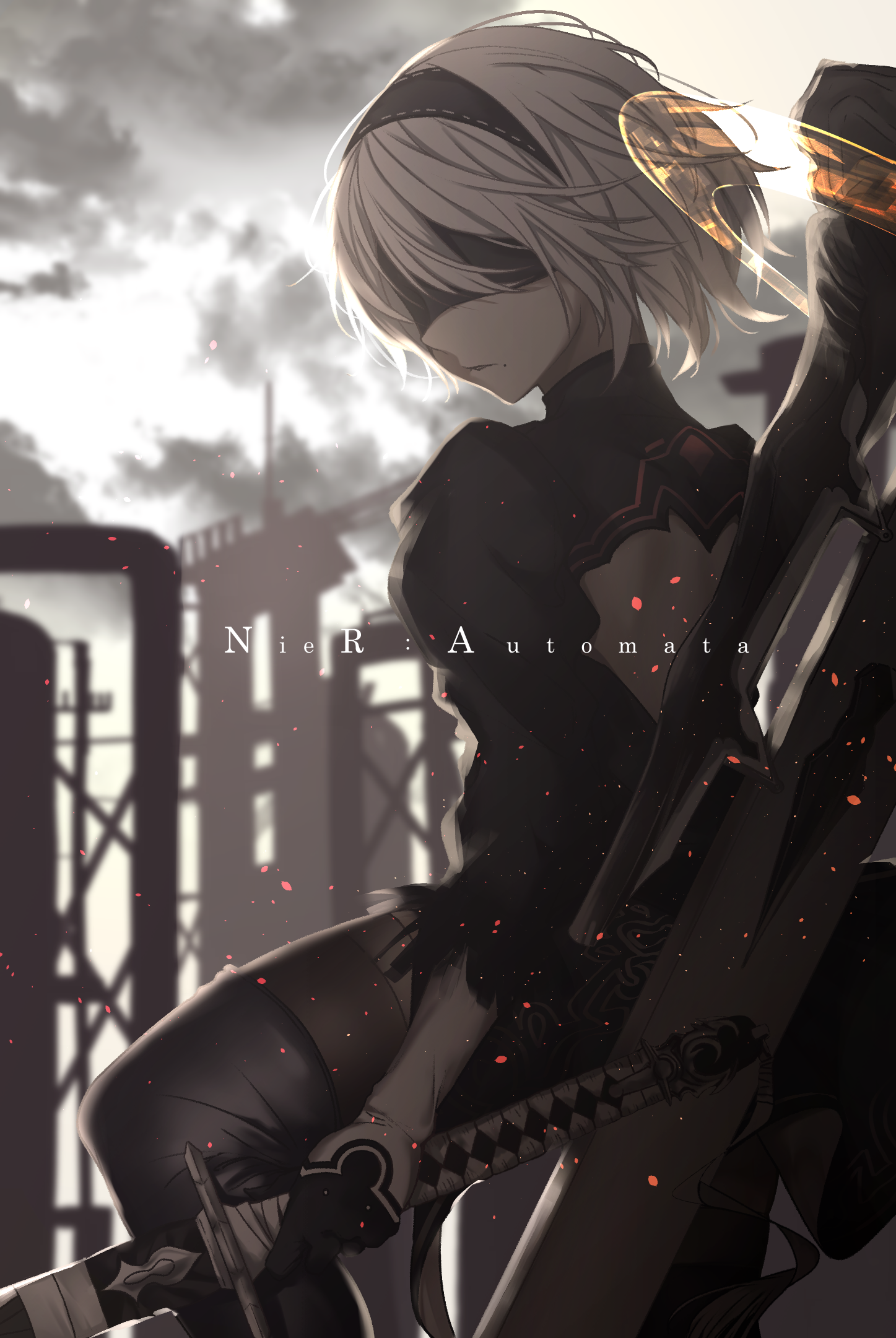 NieR Automata - Арт, Anime Art, Аниме, NIER Automata, Yorha unit No 2 type B