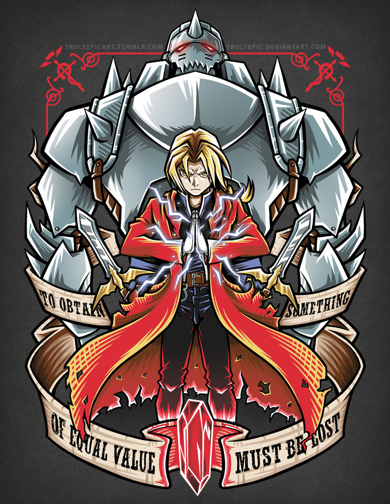 A selection of art on your favorite anime - Anime, Anime art, Fullmetal alchemist, Longpost