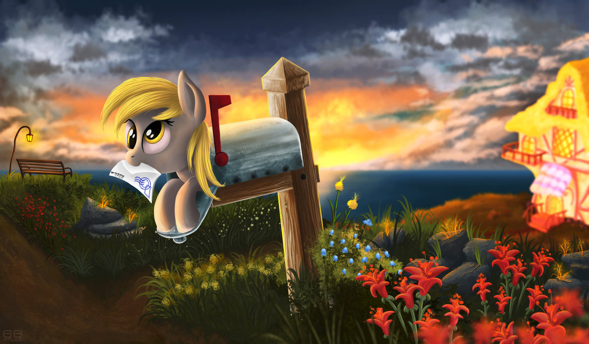 A letter for you! - My little pony, PonyArt, Derpy hooves, Atlas-66