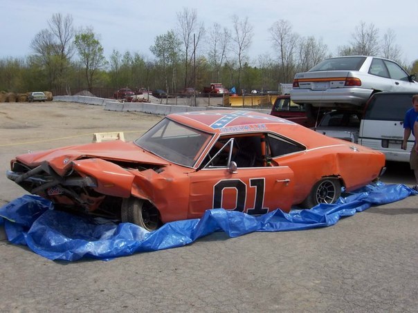 Filming of the legendary series - General Lee, Dodge charger, Sadness, Longpost