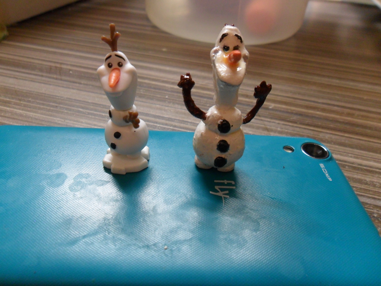 My snowman - My, Needlework, Polymer clay, Olaf