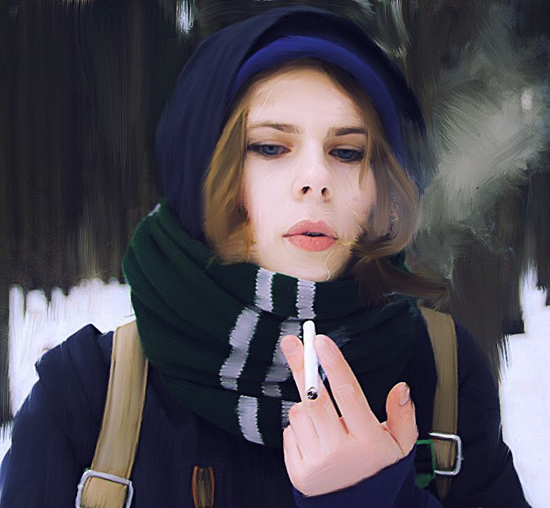 Friend - My, Retouch, Photo, , Quit smoking