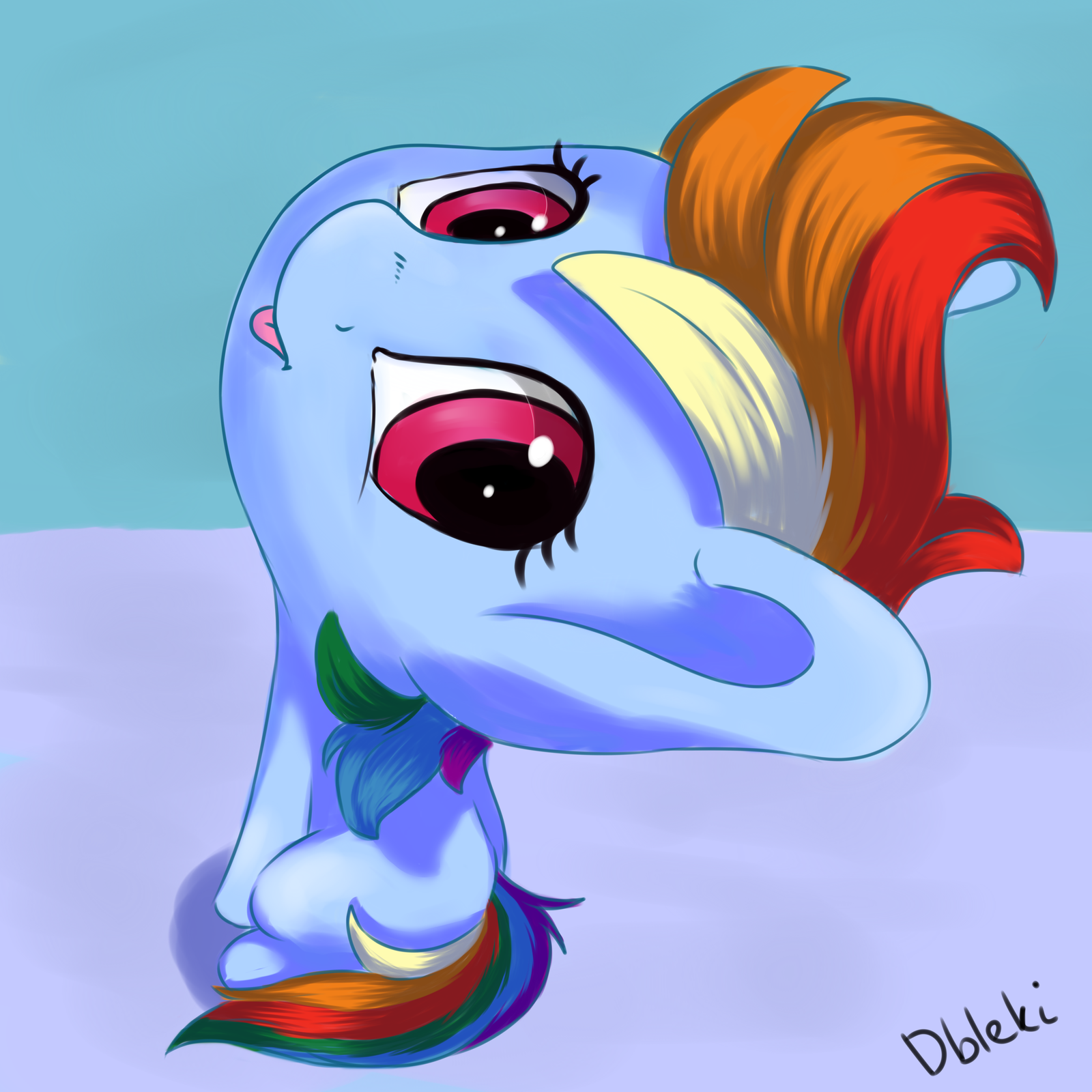 Monsieur, it's not mange pa sis jour - My little pony, Rainbow dash, Dbleki