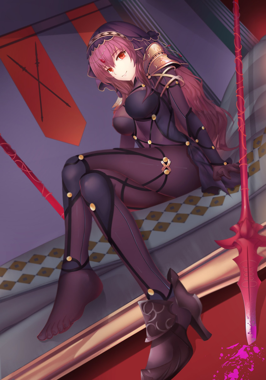 Скатах - Арт, Anime Art, Fate, Fate Grand Order, Scathach, Magician