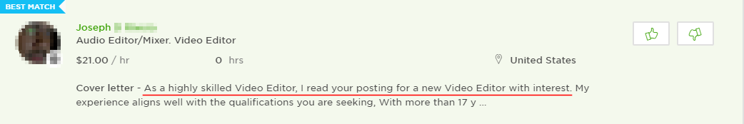 Исследование на UpWork - Cover Letter глазами Клиента - Моё, Upwork, Фриланс, Фрилансзабаксы, Длиннопост
