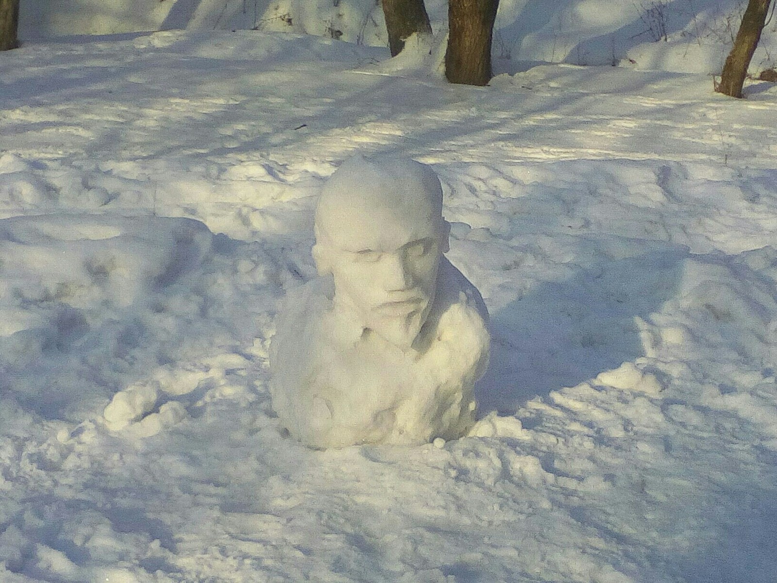 Leninovik - Lenin, snowman, Dnipropetrovsk