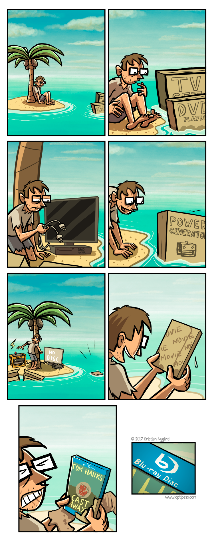 Outcast - Comics, Optipess, Uninhabited island, Longpost