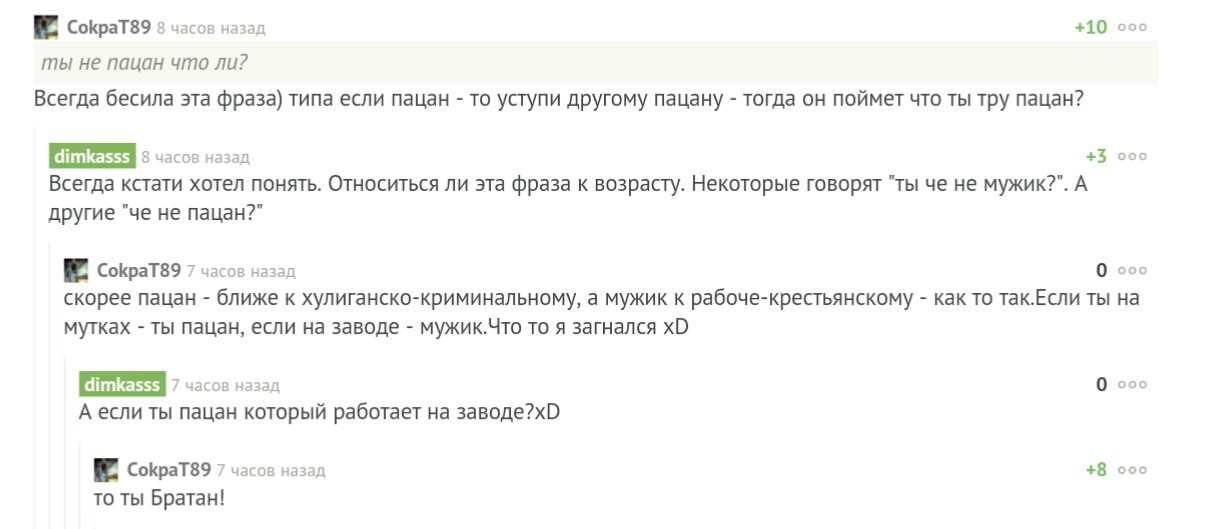 Пацан? Мужик? Братан! - Моё, Пацаны, Мужчины, Брат, Комментарии