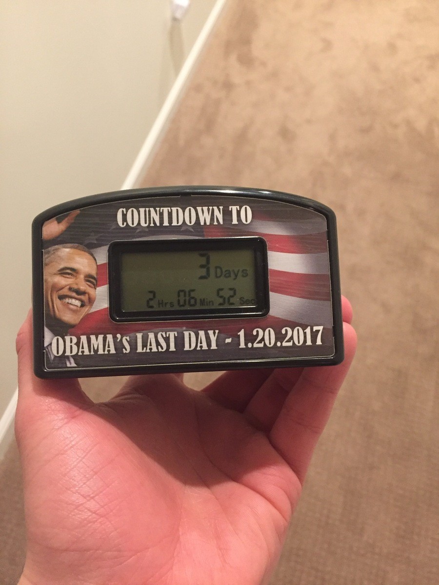 Trump alarm clock - Alarm, Donald Trump, Barack Obama, Politics, Time