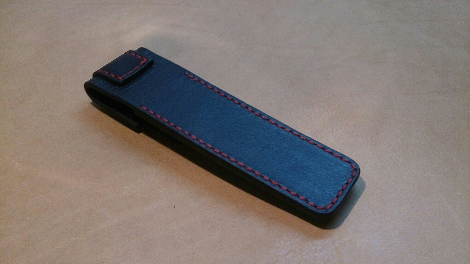 Case for straight razor made of leather rd. - My, Leather, Handmade, With your own hands, Danger