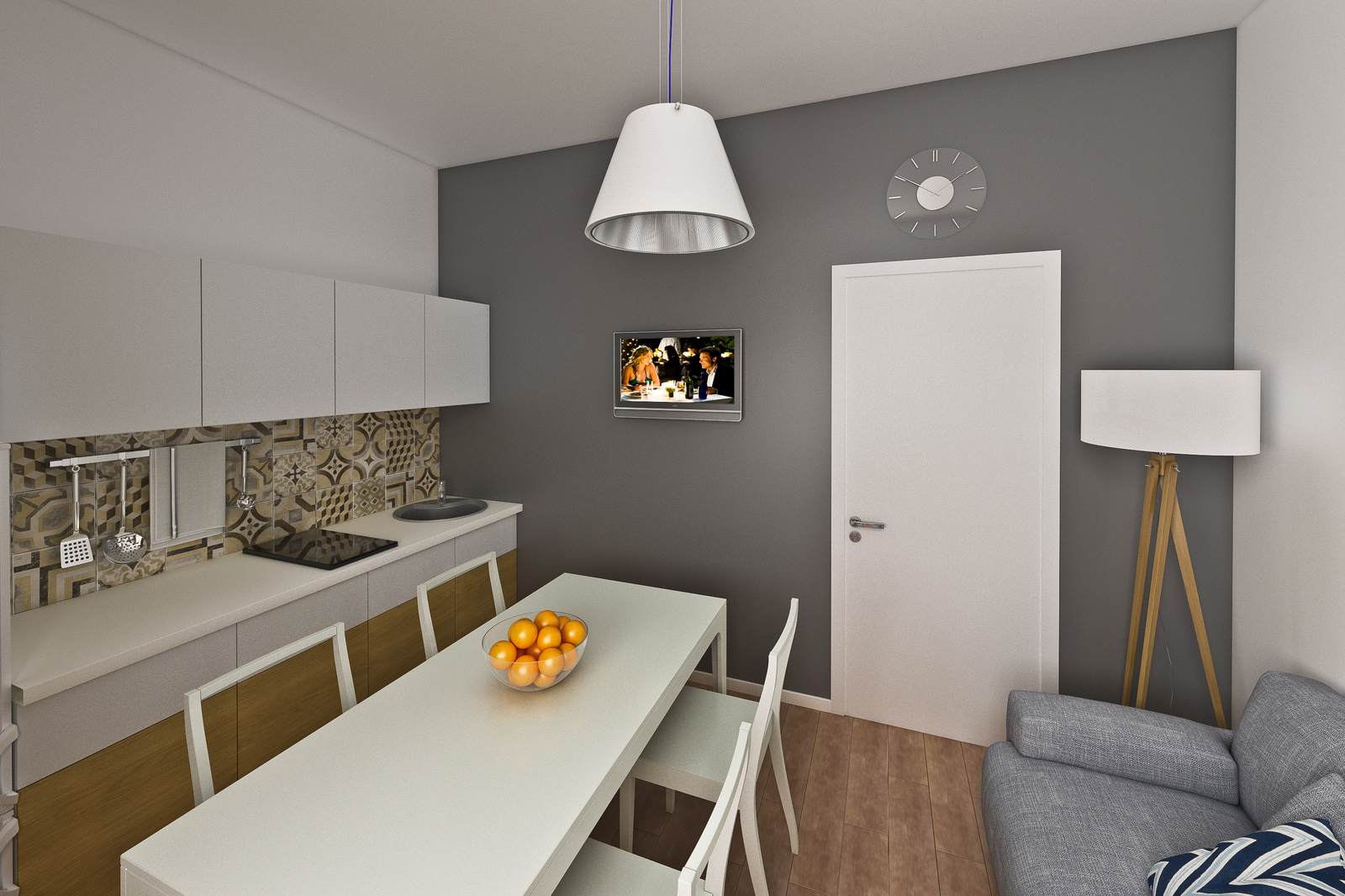 Kitchen project in a small apartment, Project author - Vadim Lugovtsov, designer-decorator - My, Interior Design, Design, Kitchen, Apartment, 