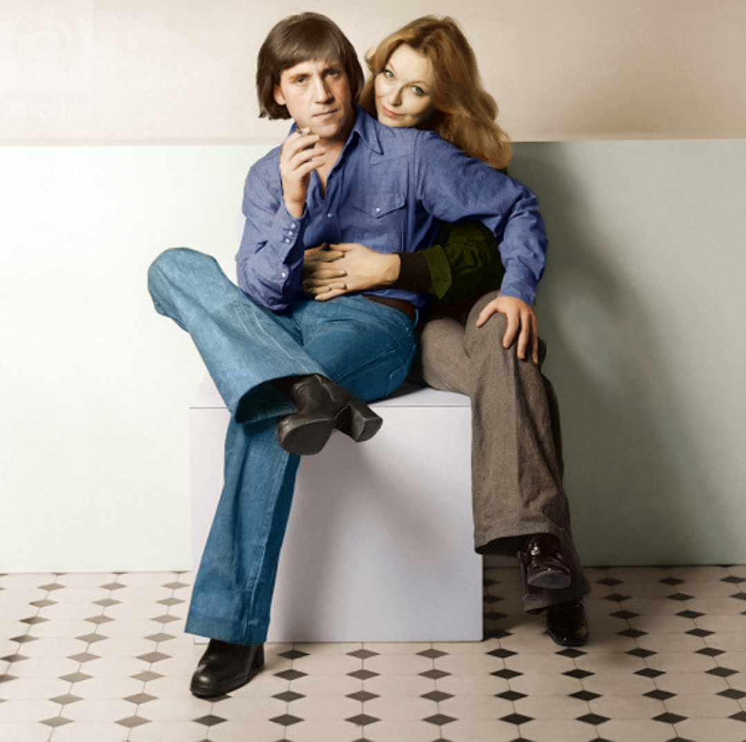 My colorization Vladimir Vysotsky and Marina Vlady - My, Colorization, Vladimir Vysotsky, Marina Vlady